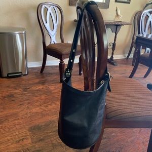 Leather Coach Black Purse